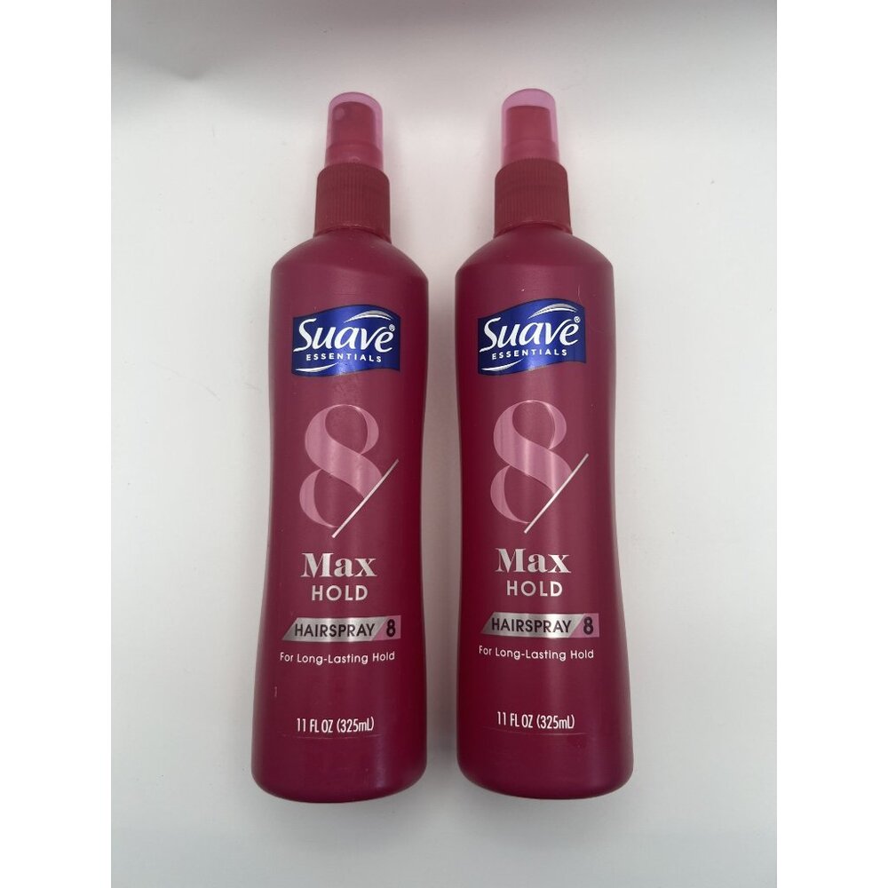 Suave Essentials Max Hold Hairspray 8 – 11 oz – Long-Lasting Non-Aerosol Spray –